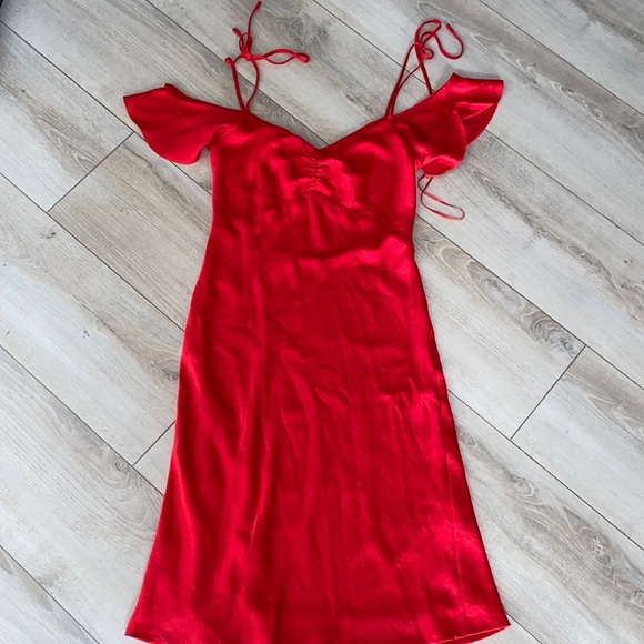 NWT Express Red Dress - Picture 1 of 3